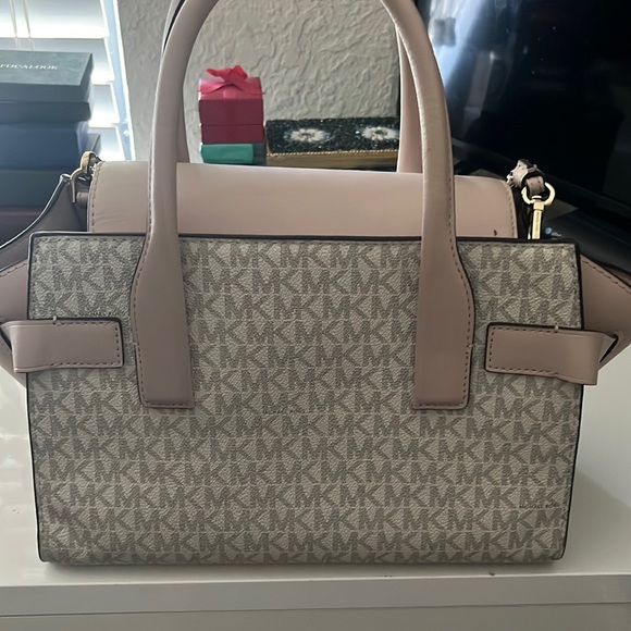Michael Kors pink and tan purse! - Picture 2 of 3